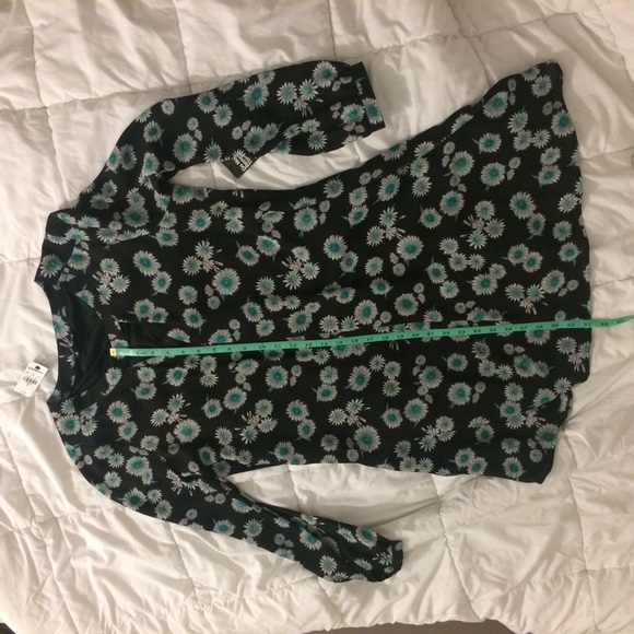 Black floral Express Trapeze dress - size M (NWT) - Picture 4 of 7